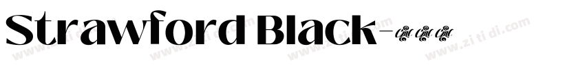 Strawford Black字体转换